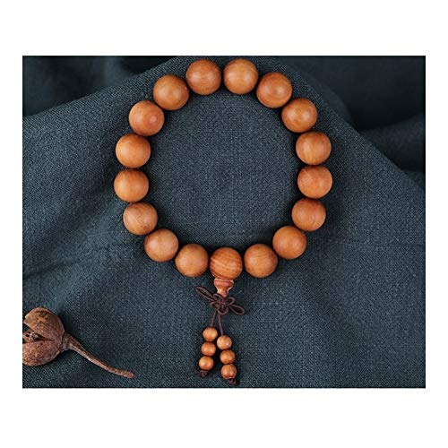 Pulsera de la suerte Feng Shui riqueza brazalete de cuentas de madera, viejos naturales de sándalo pulsera de hombres y mujeres con cuentas pulsera suerte Adornos, la fragancia única Ahuyenta la mala