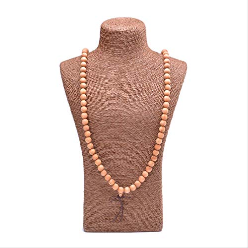 Pulsera De Madera 108 Collar De Yoga Buda Encanto Oración Curación Elástica Fragancia Natural Pulsera De Cuentas Para Mujeres Hombres Regalo 8 Mm