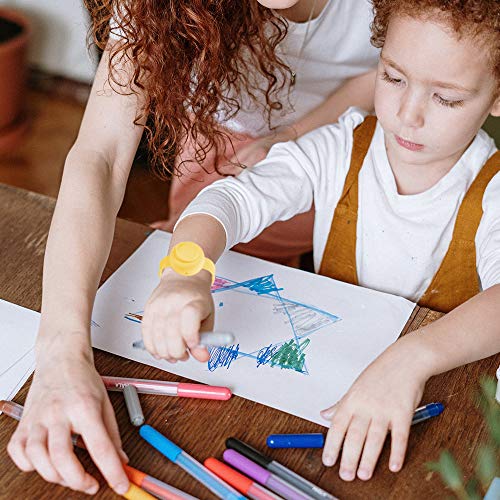 Pulsera Desinfectante, Speyang 6 Piezas Pulsera Dispensador Gel Niños, Pulsera Dispensadora de Líquido, Dispensador de Mano de Silicona - Apto para Adultos y Niños