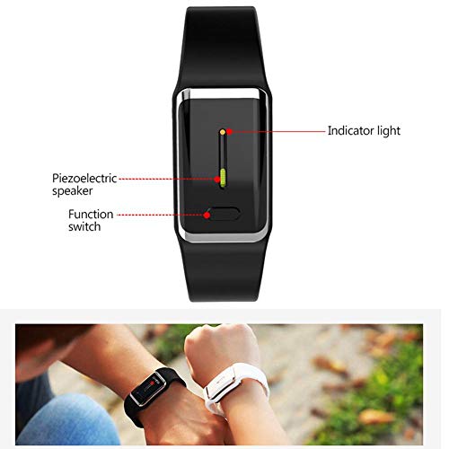 Pulsera repelente de mosquitos, ultrasónica carga por USB impermeable, repelente de plagas sin insectos, pulsera repelente de insectos para niños adultos, viajes al aire libre, camping