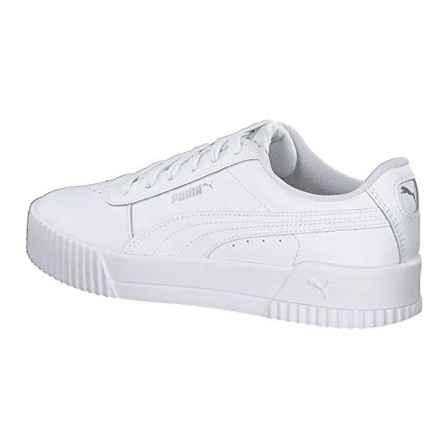 PUMA Carina L, Zapatillas para Mujer, Blanco White White Silver, 38 EU