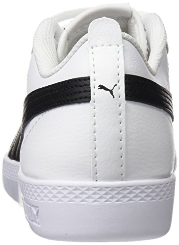 PUMA Smash WNS V2 L, Zapatillas para Mujer, Blanco White Black, 39 EU