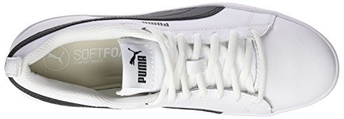 PUMA Smash WNS V2 L, Zapatillas para Mujer, Blanco White Black, 39 EU