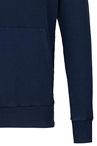 Pure White Linen Logo - Sudadera con capucha azul oscuro L