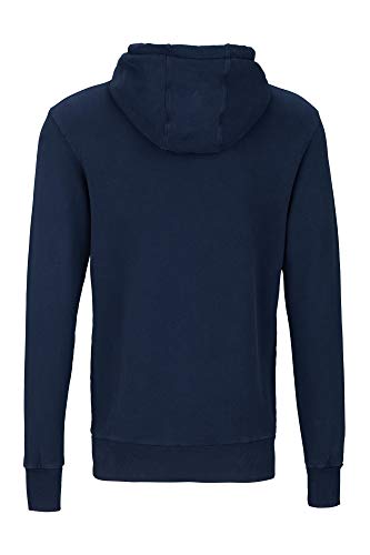 Pure White Linen Logo - Sudadera con capucha azul oscuro L