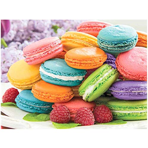 Puzzle 1000 Piezas 50x75cm Macarons deliciosos Creativo Rompecabezas Juguete para Aliviar Estrés Juego Intelectual Cerebro Desafío