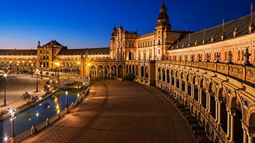 Puzzles De Madera 1000 Piezas Rompecabezas Clásico - Plaza De Sevilla, España - Trick Toy Gift Para Niños Y Adultos Challenge