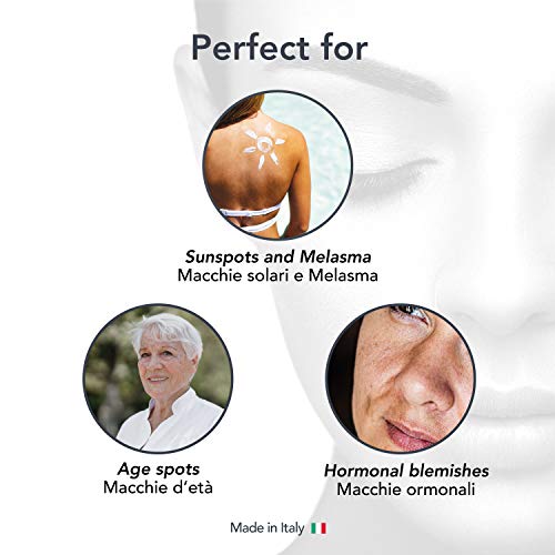 Q-WHITE crema gel aclarante para blanquear las manchas de la piel de varia origen (hipercromia, hiperpigmentaciòn, melasma, mancha solar, seniles, hormonales debidos a la inflamación postoperatoria.)