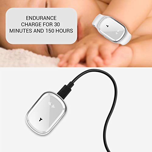 Qeedio Pulsera repelente de mosquitos ultrasónica eléctrica anti mosquitos pulsera ajustable para camping senderismo