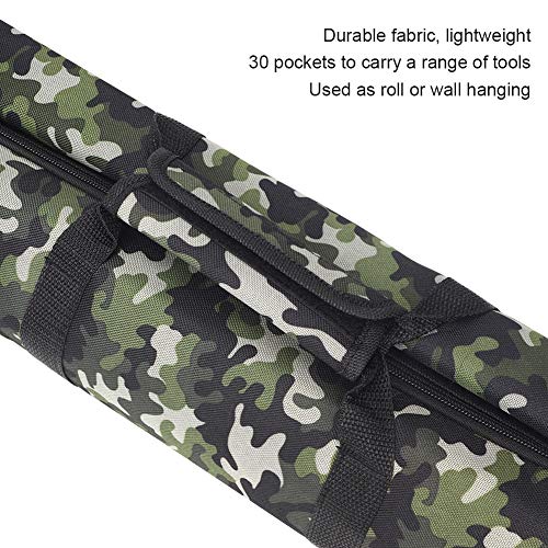 qees cuchillo de chef, 18 "gran capacidad resistente funda de estuche de cuchillos cuchillo de chef caso portátil de 12 cuchillos/herramienta rollo bolsa con asa, correa de hombro DD10