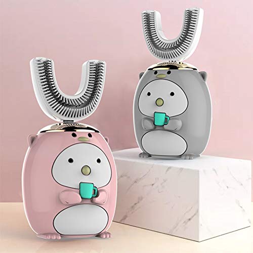 QH Niños De Dibujos Animados T-Sonic Cepillo De Dientes Eléctrico For Niños De 5 Modos De Cepillo De Dientes USB De Carga Automática Escalador 360 (Color : 2 6 Years Old)