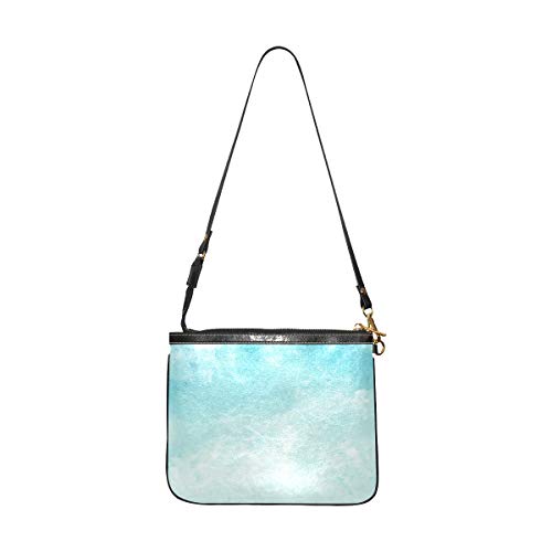 QIAOLII Comfort Cross Body Bag Colorido Bohemio Turquesa Sepiolite Clutch Crossbody Bag 10 X 8 Pulgadas Bolso Ligero De Cuero De Pu Crossbody Con Correa Larga Para Mujer