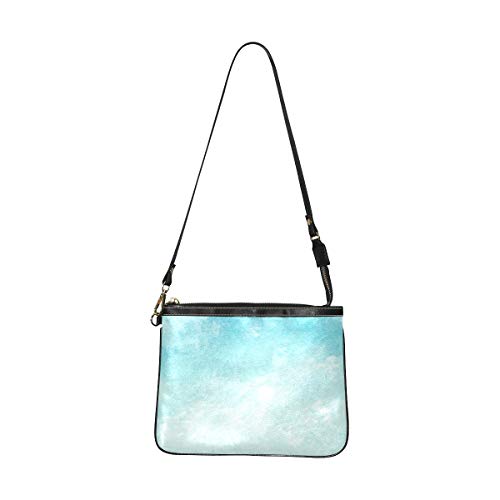 QIAOLII Comfort Cross Body Bag Colorido Bohemio Turquesa Sepiolite Clutch Crossbody Bag 10 X 8 Pulgadas Bolso Ligero De Cuero De Pu Crossbody Con Correa Larga Para Mujer