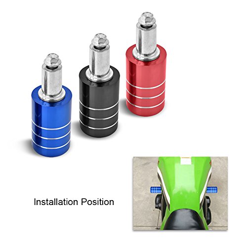 Qiilu Motorcycle Deslizadores de marco Frame Slider Falling Protector de choque Accesorios de protección del motor(negro)