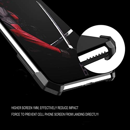 QINGMU - Funda protectora de aleación para iPhone X/XS