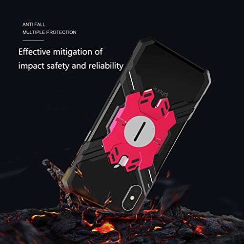 QINGMU - Funda protectora de aleación para iPhone X/XS