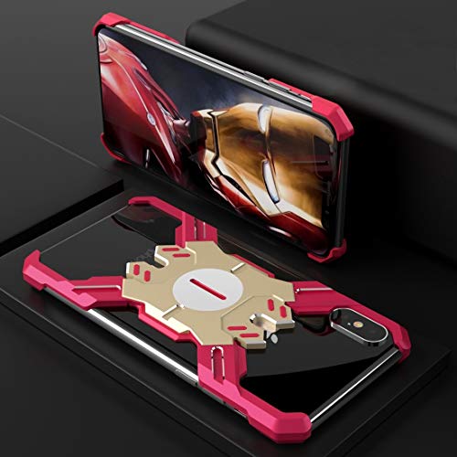 QINGMU - Funda protectora de aleación para iPhone X/XS