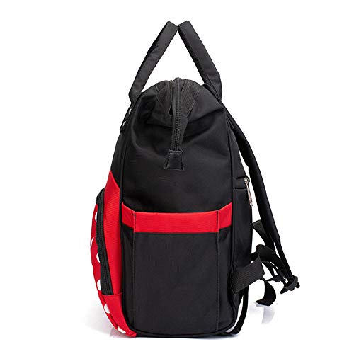 qiqiu bolsa carrito bebe Multifunción, gran capacidad, bolso de mamá, viaje de mujeres embarazadas, bolso de madre y bebé, bolso para cambiar pañales-Minnie mochila pañales