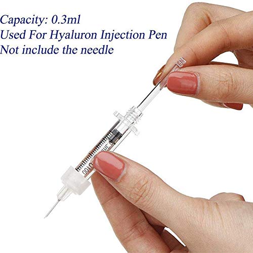 QIYE 15 Pcs Reemplazo Hyaluron Acid Pen Accesorios, 0.3ML Consumibles Desechables Ampollas Estériles Suministros De Belleza, Deep Replenishment and Rich Nourishment, No Contiene líquido