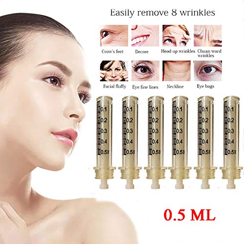 QIYE 22 Pcs Reemplazo Hyaluron Acid Pen Accesorios, 0.5 ML Consumibles Desechables Ampollas Estériles Suministros De Belleza, Deep Replenishment and Rich Nourishment, No Contiene líquido