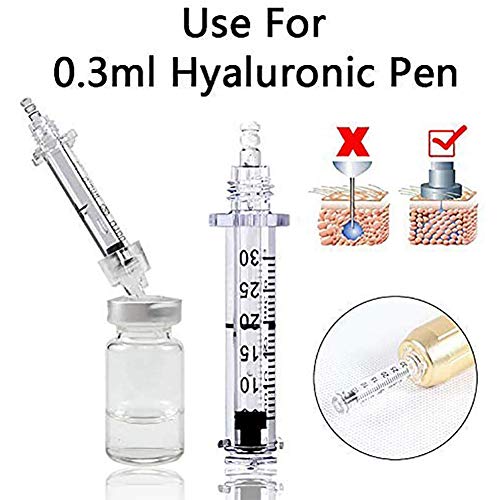 QIYE 71 Pcs Reemplazo Hyaluron Acid Pen Accesorios, 0.3ML Consumibles Desechables Ampollas Estériles Suministros De Belleza, Deep Replenishment and Rich Nourishment, No Contiene líquido