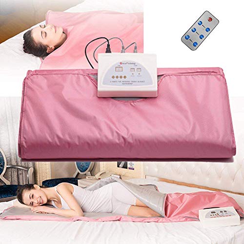 QiYu Manta Sauna de Infrarrojo lejano, Saco Sauna de Adelgazamiento, Sauna Beauty Detox Therapy Machine, Khan Steam Blanket, promoción de la circulación sanguínea