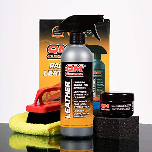 QM Cleaner PACK LEATHER | Pack de limpieza total e hidratación para materiales de piel y derivados