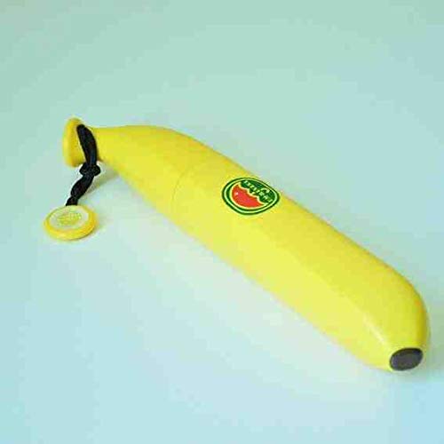 QNBD Banana Rain para mujeres Moschino como novedad niños regalos protección a prueba de viento paraguas plegable
