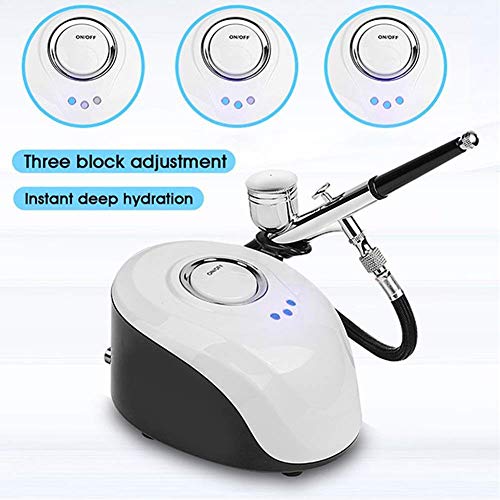 Qualilife Máquina Pistola de inyección de oxígeno para el Cuidado de la Piel con Chorro de Agua, Dispositivo de Belleza de la Piel para blanquear hidratante, rejuvenecimiento de Limpieza Profunda