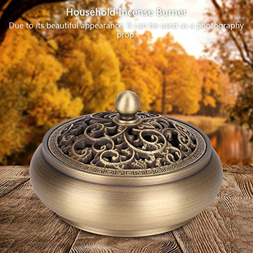 Quemador de incienso, quemador de incienso en espiral a prueba de herrumbre para adornos artesanales de decoración del hogar