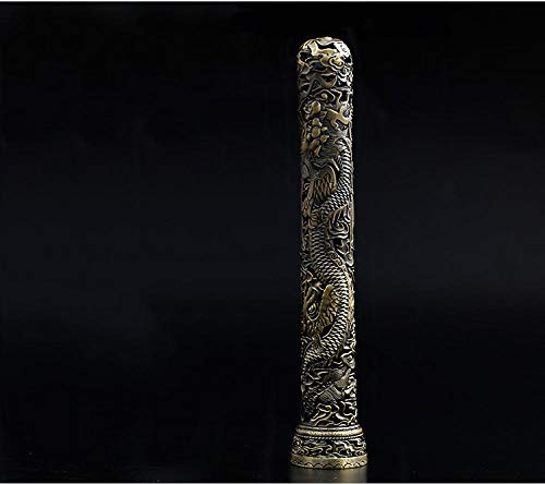 Quemador de incienso sándalo línea de incienso incienso aromaterapia horno de incienso incienso vertical palo 镂 dragón de color bronce y fénix Chengxiang hogar ceremonia de té en el interior qu