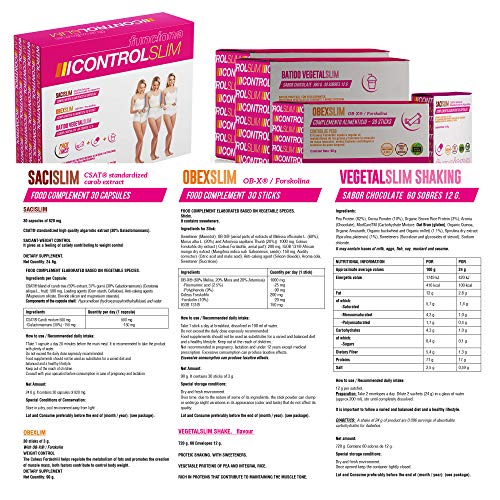 Quemagrasas potente para adelgazar - Quemagrasas Abdominal | Fat Burner - Pérdida de Peso + Dietas | Obexslim-Aquisana | 30 Sobres