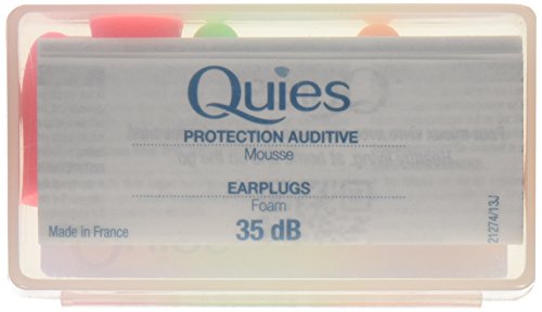 Quies – par de espuma tapones para los oídos de tapones para los oídos – pack de 3