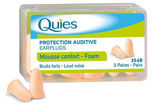 Quies Rubber Foam Ear Plugs 3 Pairs - Colour : Disco by Quies