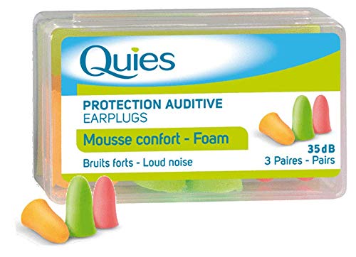 Quies Rubber Foam Ear Plugs 3 Pairs - Colour : Disco by Quies