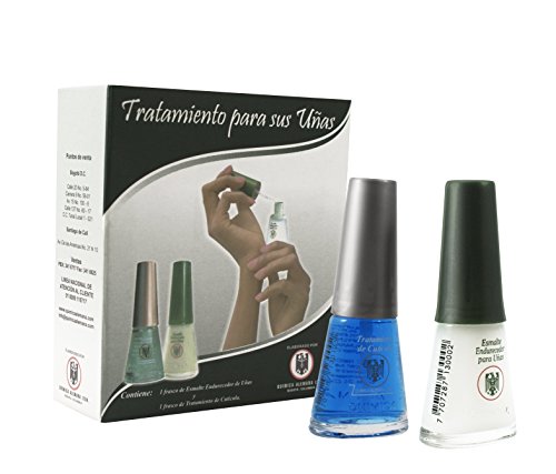 Química Alemana Endurecedor de Uñas y Tratamiento de Cutículas - Paquete de 2 x 14 ml - Total: 28 ml