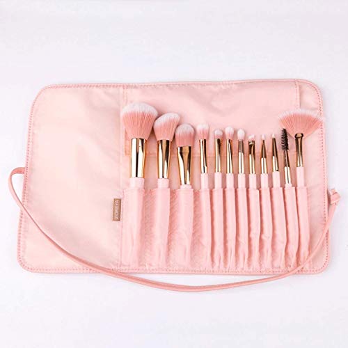 QXX-Make-up Brush Juego de cepillos de Maquillaje Corrección de Cejas Sombra de Ojos Capacidad de reparación Sombra de Pincel Belleza Maquillaje Herramienta Conjunto de 12