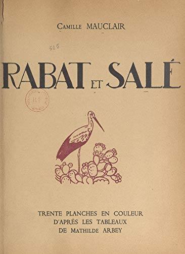 Rabat et Salé: Trente planches en couleur d'après les tableaux de Mathilde Arbey (French Edition)
