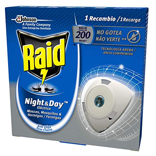 Raid - Night & Day repelente de moscas, mosquitos y hormigas, recambio