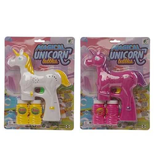 Rak Mark Pistola Burbujas y Pompas de Jabón con Sonido y Luz - Unicornio