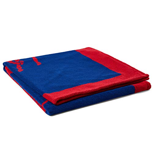 Ralph Lauren Polo Jacquard - Toalla de baño, color rojo y azul marino