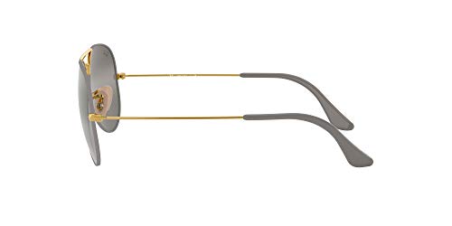 Ray-Ban 0Rb3025 Gafas de Sol, Gold On Top Matte Grey, 57 para Hombre