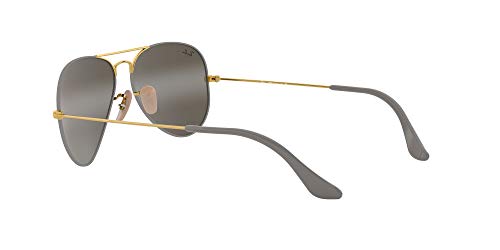Ray-Ban 0Rb3025 Gafas de Sol, Gold On Top Matte Grey, 57 para Hombre