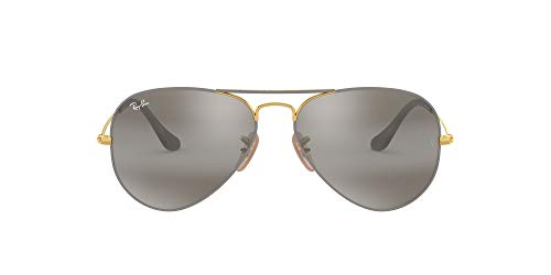 Ray-Ban 0Rb3025 Gafas de Sol, Gold On Top Matte Grey, 57 para Hombre