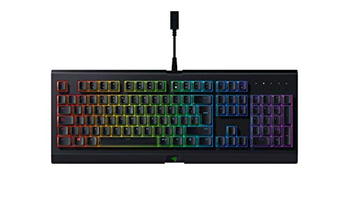 Razer Cynosa Chroma - Teclado de membrana para juegos (teclado con teclas de suaves, programables, rollover de 10 teclas, iluminación cromática RGB), ES Layout