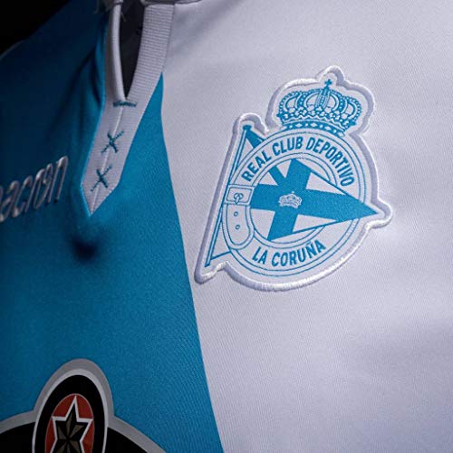 RC Deportivo Camiseta 2ª Equipación 2018/19, Unisex Adulto, Blanco, XL