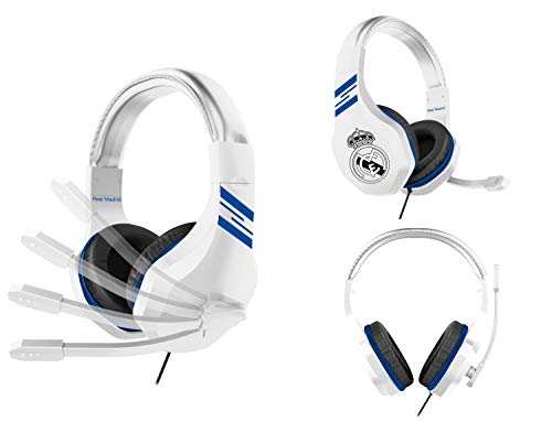 Real Madrid Auriculares gaming - accesorio gamer para PS4, PS4 Pro, Xbox One, PC