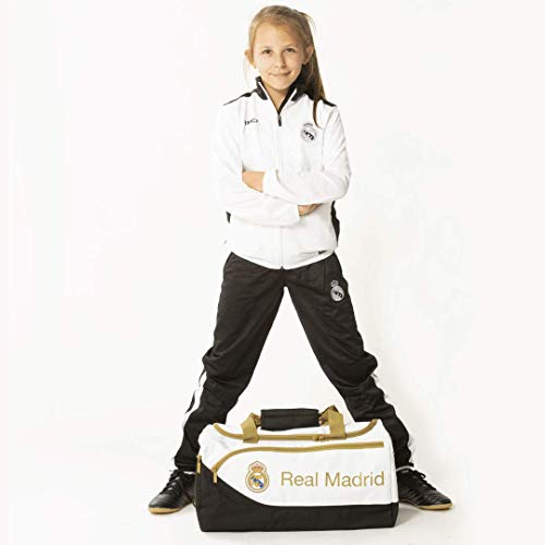 Real Madrid CF 711954553 Bolsa de Deporte, Juventud Unisex, Blanco, Único