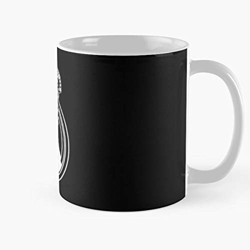 Real Madrid Classic Mug -11 Oz Coffee - Funny Sophisticated Design Great Gifts White-miinviet.