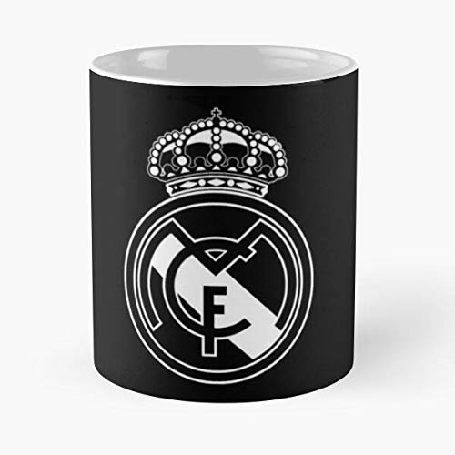 Real Madrid Classic Mug -11 Oz Coffee - Funny Sophisticated Design Great Gifts White-miinviet.